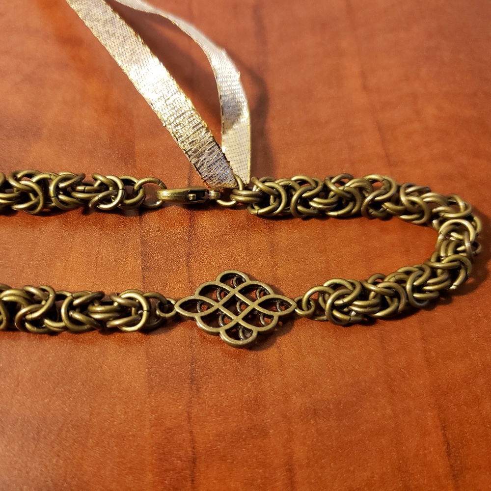 Handmade Celtic Knot Byzantine Bracelet